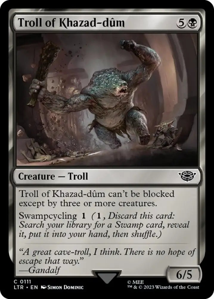 Troll of Khazad-dum [The Lord of the Rings: Tales of Middle-Earth] - MTG Single