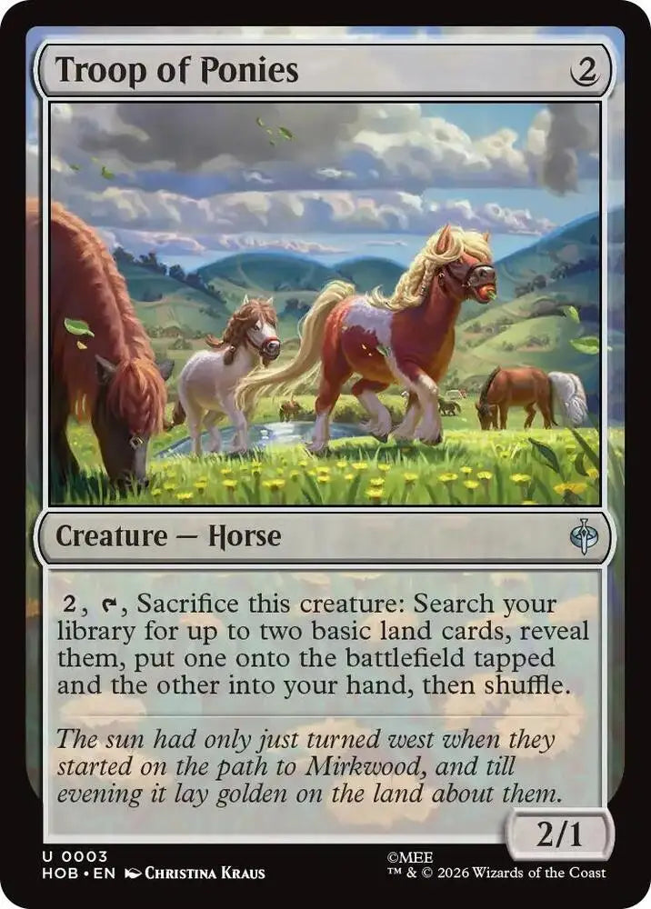 Troop of Ponies (3) [The Hobbit]