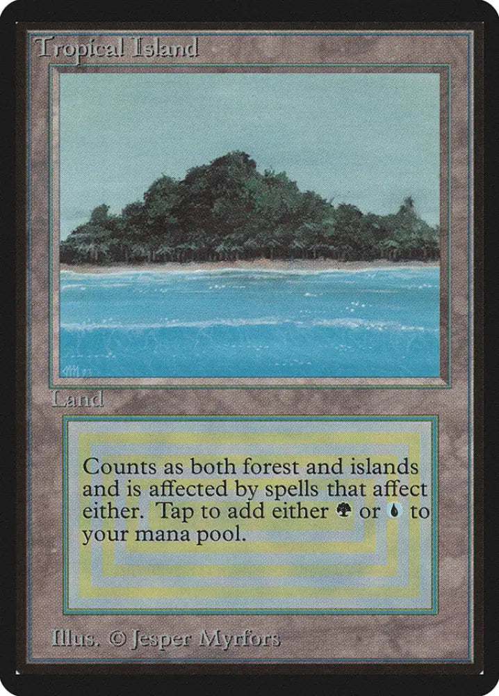 Tropical Island [Beta Edition] - MTG Single