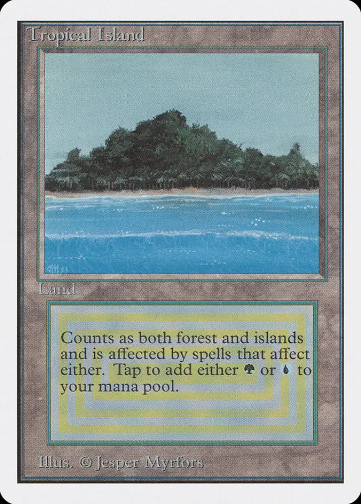 Tropical Island [Unlimited Edition] - MTG Single
