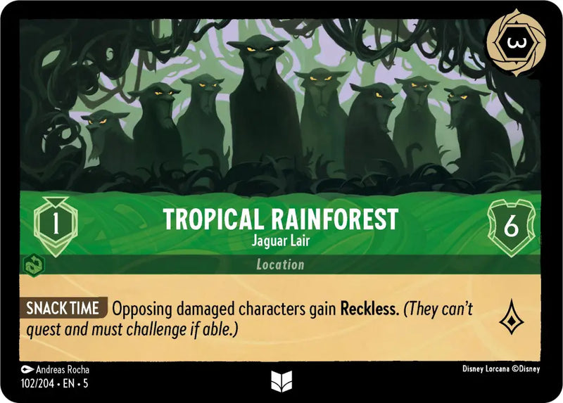Tropical Rainforest - Jaguar Lair (102/204) [Shimmering Skies] - Lorcana Single