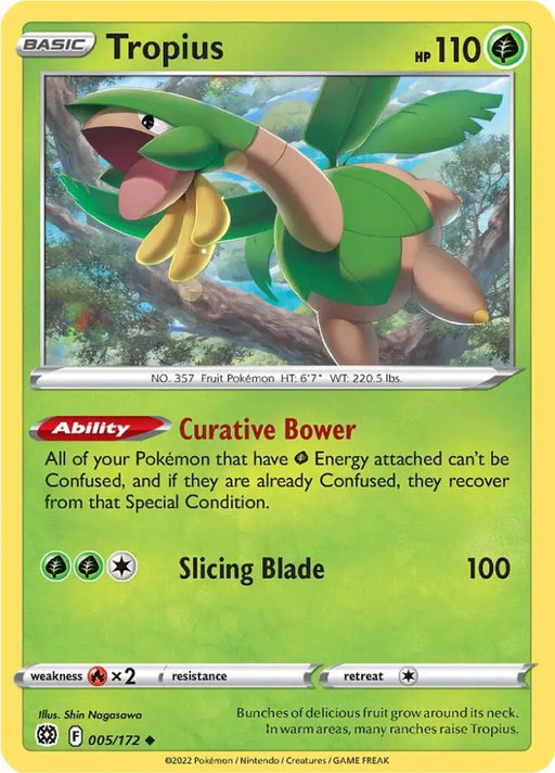 Tropius (005/172) [Sword & Shield: Brilliant Stars] - Pokemon Single
