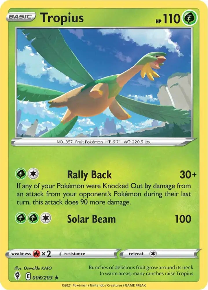 Tropius (006/203) [Sword & Shield: Evolving Skies] - Pokemon Single