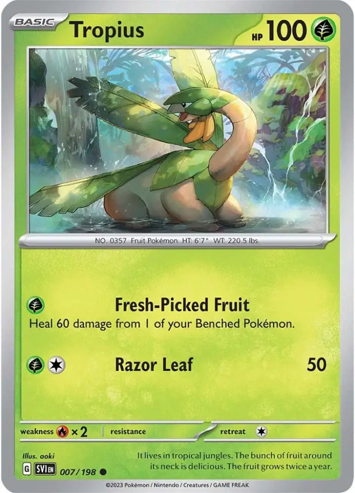 Tropius (007/198) [Scarlet & Violet: Base Set] - Pokemon Single