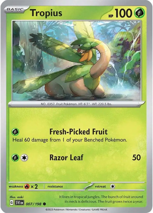 Tropius (007/198) [Scarlet & Violet: Base Set] - Pokemon Single