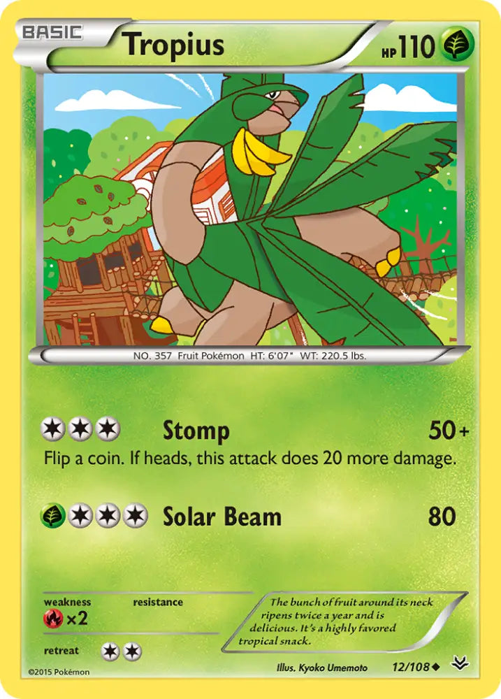 Tropius (12/108) [XY: Roaring Skies] - Pokemon Single