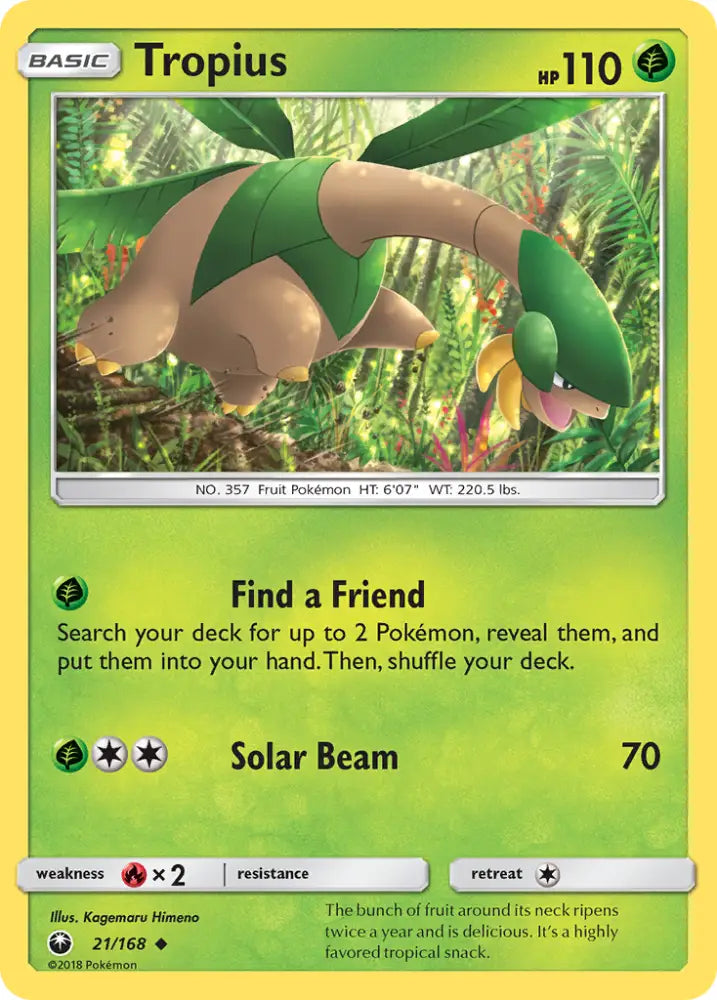 Tropius (21/168) [Sun & Moon: Celestial Storm] - Pokemon Single