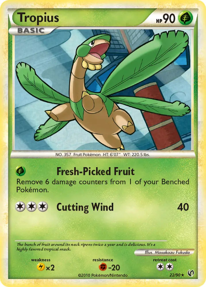 Tropius (22/90) [HeartGold & SoulSilver: Undaunted] - Pokemon Single