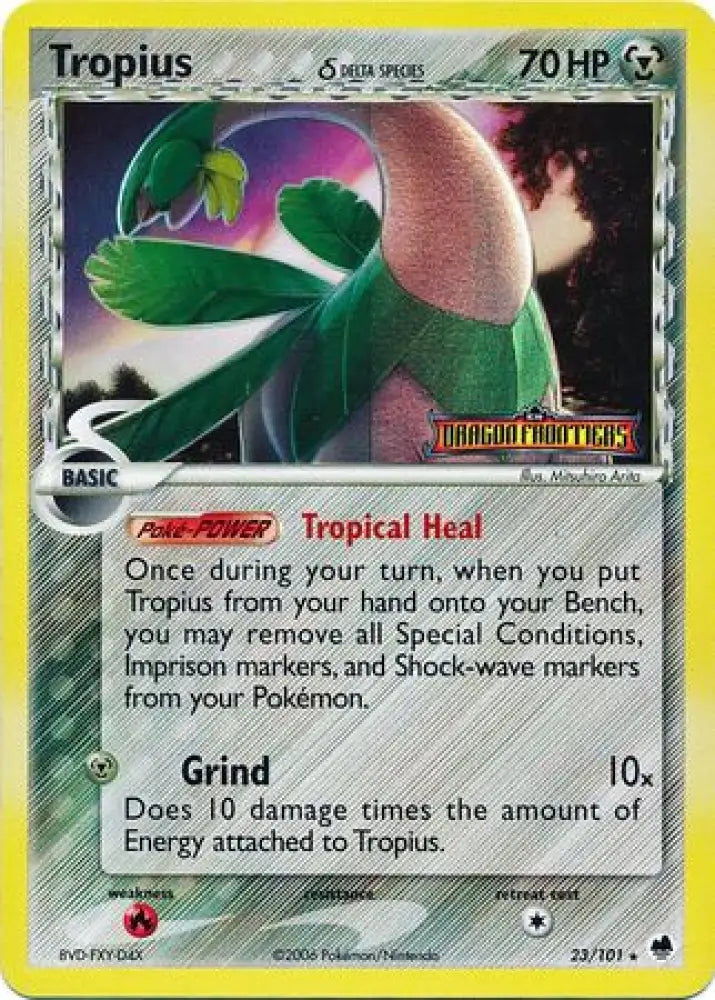 Tropius (23/101) (Delta Species) (Stamped) [EX: Dragon Frontiers] - Pokemon Single
