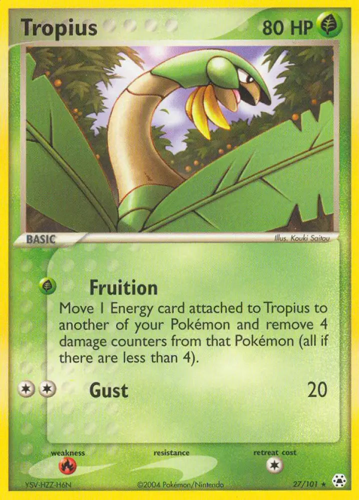 Tropius (27/101) [EX: Hidden Legends] - Pokemon Single