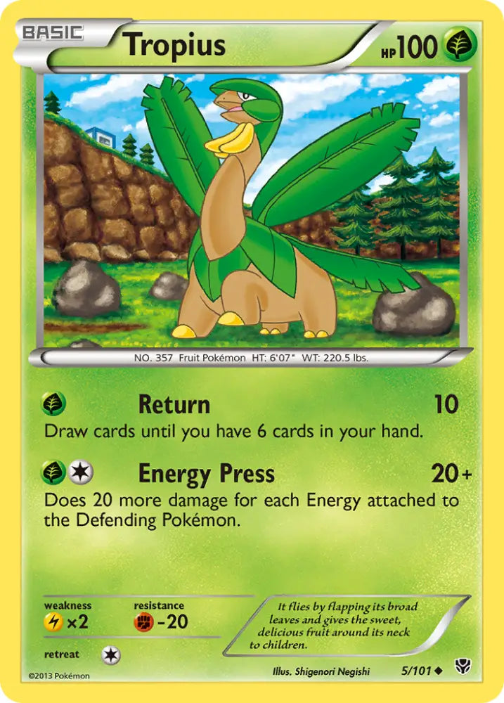 Tropius (5/101) [Black & White: Plasma Blast] - Pokemon Single