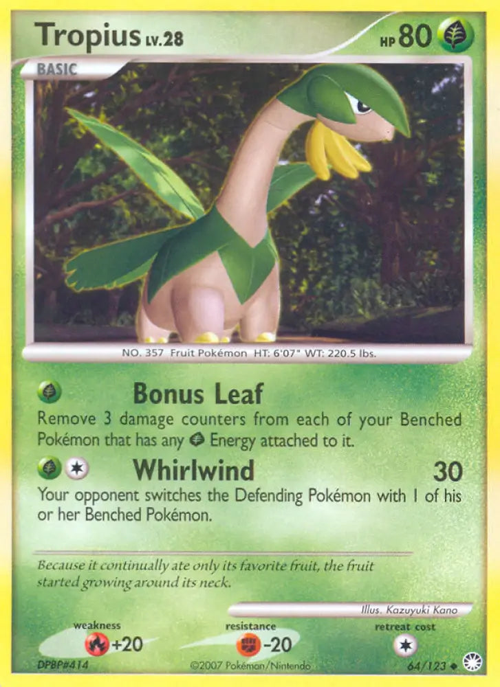 Tropius (64/123) [Diamond & Pearl: Mysterious Treasures] - Pokemon Single