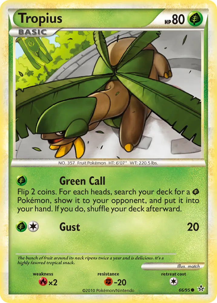 Tropius (66/95) [HeartGold & SoulSilver: Unleashed] - Pokemon Single