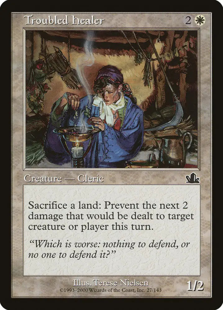 Troubled Healer [Prophecy] - MTG Single