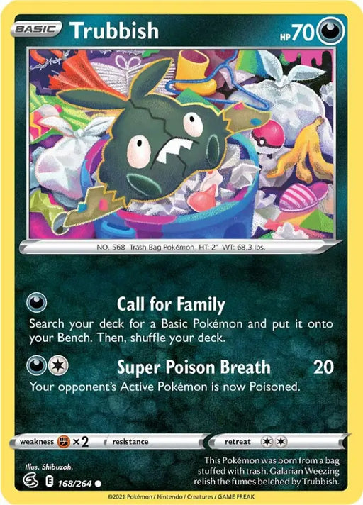 Trubbish (168/264) [Sword & Shield: Fusion Strike] - Pokemon Single