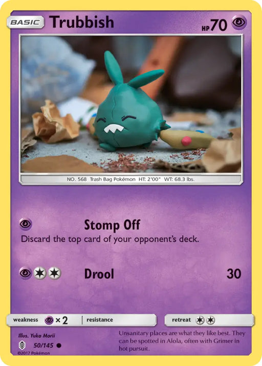 Trubbish (50/145) [Sun & Moon: Guardians Rising] - Pokemon Single