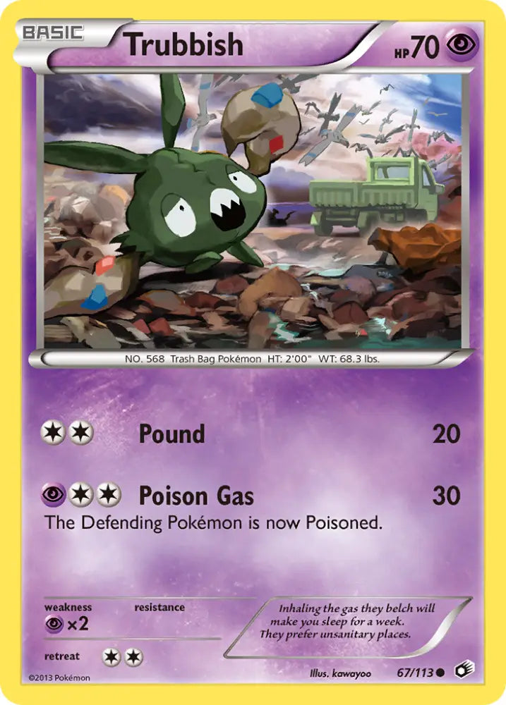 Trubbish (67/113) [Black & White: Legendary Treasures] - Pokemon Single