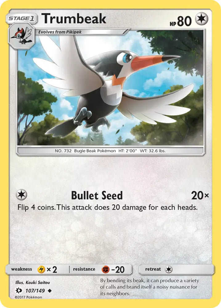Trumbeak (107/149) [Sun & Moon: Base Set] - Pokemon Single