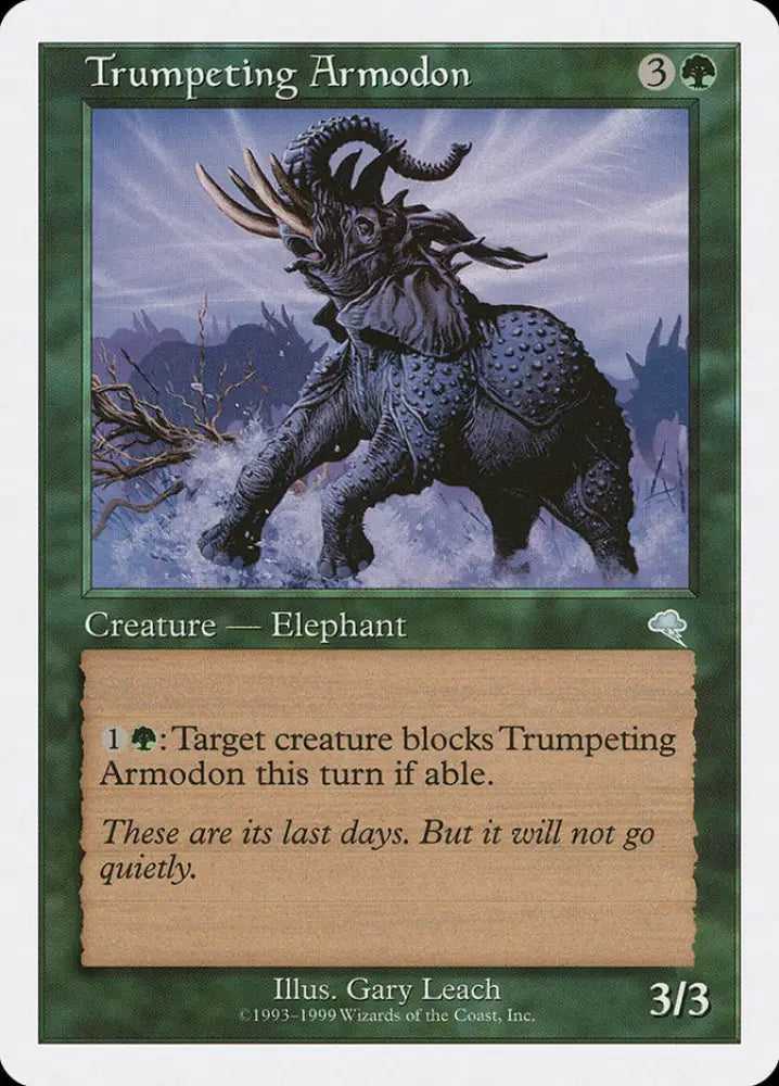 Trumpeting Armodon [Battle Royale] - MTG Single