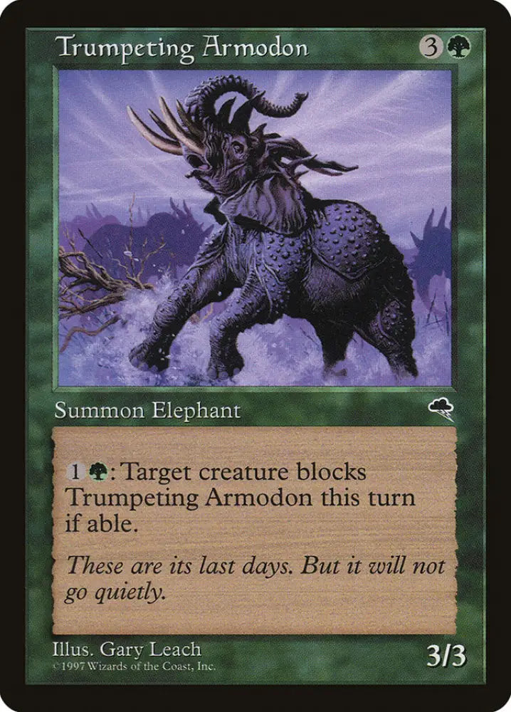 Trumpeting Armodon [Tempest] - MTG Single