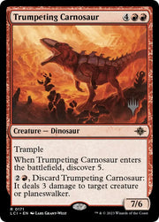 Trumpeting Carnosaur (Promo Pack) [The Lost Caverns of Ixalan Promos] - MTG Single