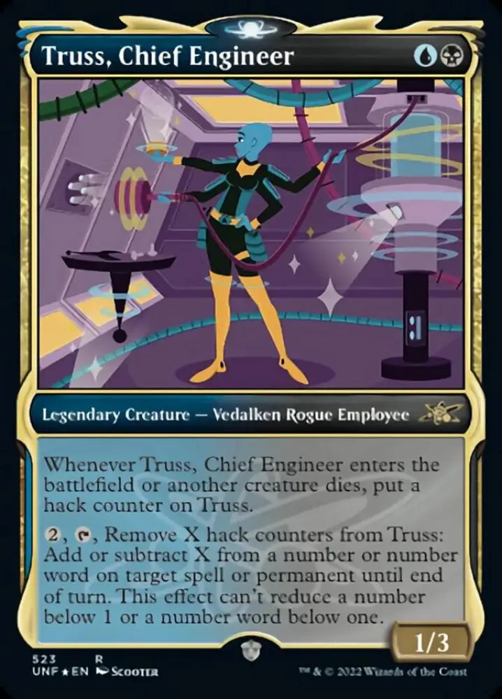 Truss Chief Engineer (Showcase) (Galaxy Foil) [Unfinity] - MTG Single
