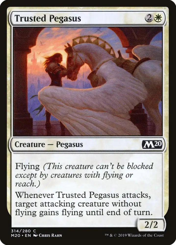 Trusted Pegasus [Core Set 2020] - MTG Single