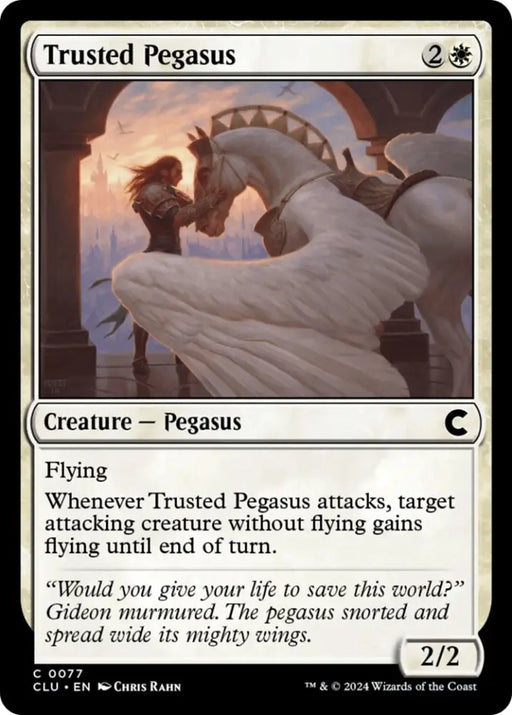 Trusted Pegasus [Ravnica: Clue Edition] - MTG Single