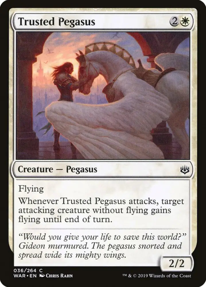 Trusted Pegasus [War of the Spark] - MTG Single