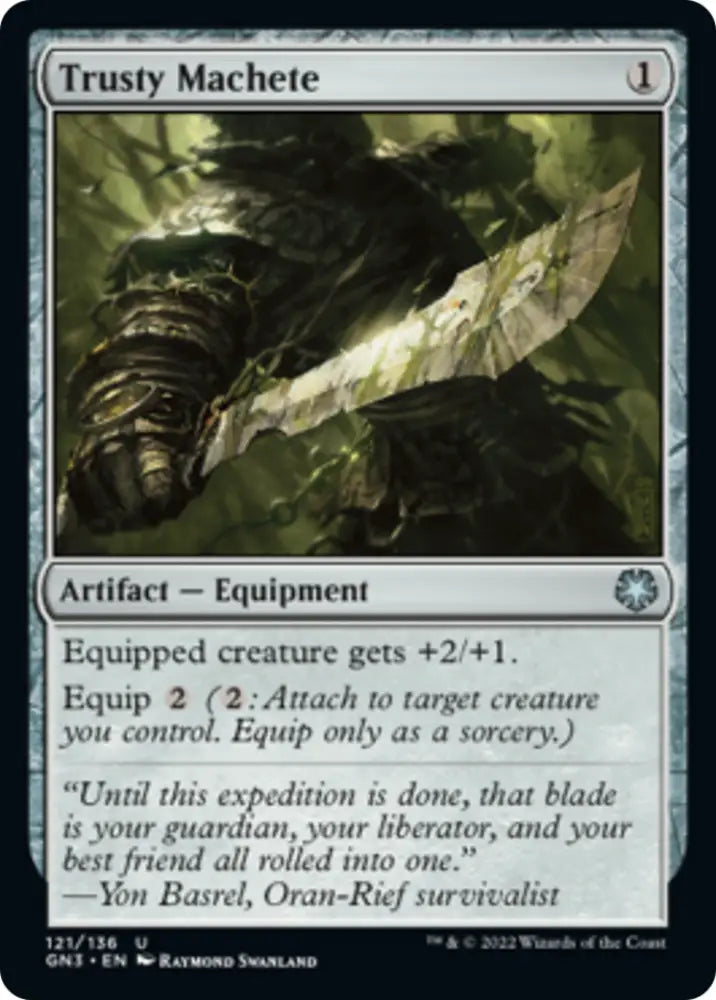 Trusty Machete [Game Night: Free-for-All] - MTG Single