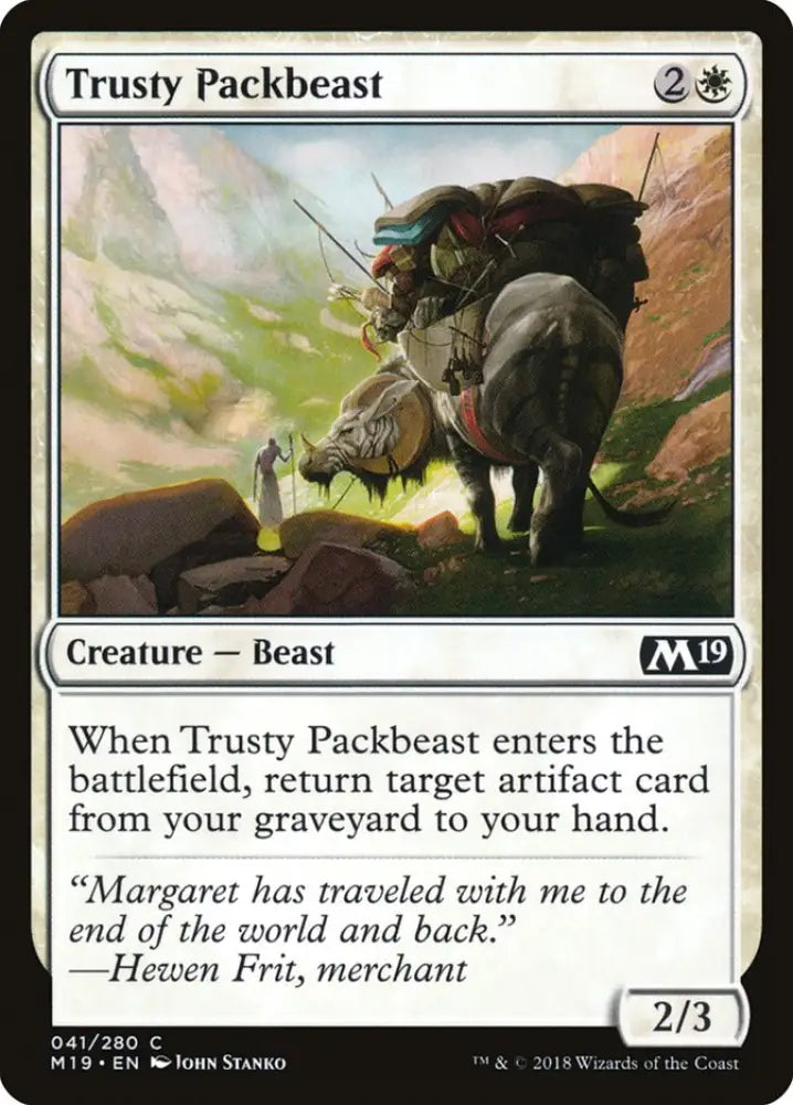 Trusty Packbeast [Core Set 2019] - MTG Single