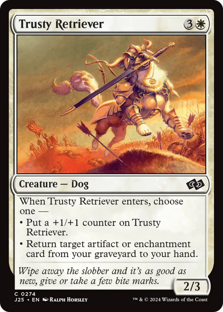 Trusty Retriever [Foundations Jumpstart] - MTG Single