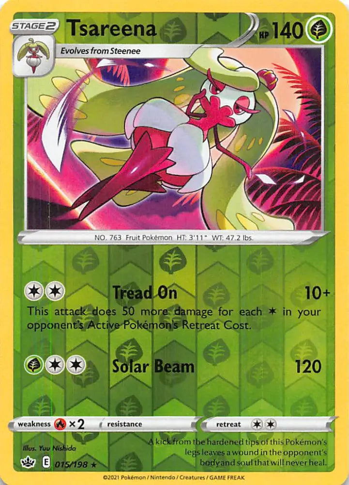 Tsareena (015/198) [Sword & Shield: Chilling Reign] - Pokemon Single