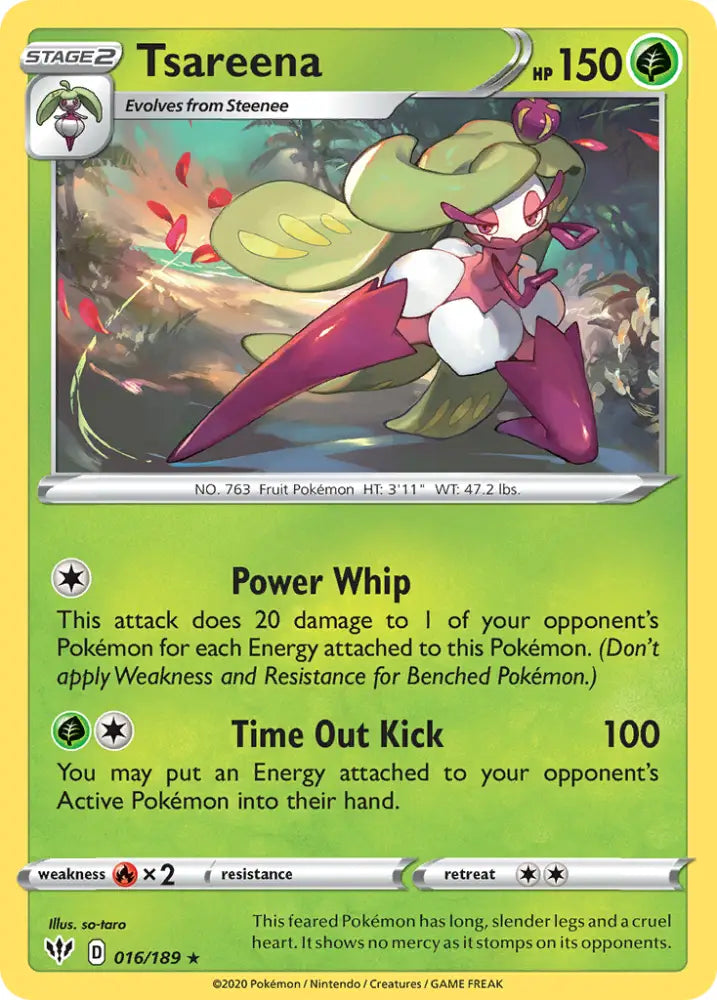 Tsareena (016/189) [Sword & Shield: Darkness Ablaze] - Pokemon Single