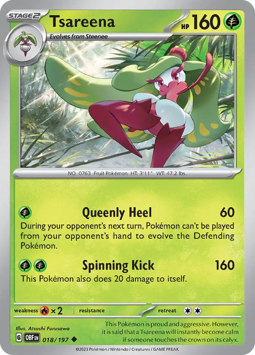 Tsareena (018/197) [Scarlet & Violet: Obsidian Flames] - Pokemon Single