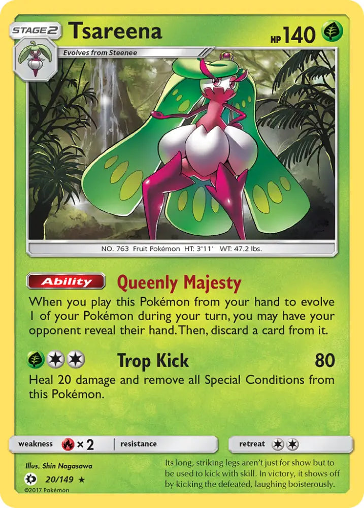 Tsareena (20/149) [Sun & Moon: Base Set] - Pokemon Single
