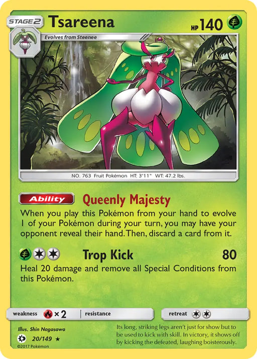 Tsareena (20/149) [Sun & Moon: Base Set] - Pokemon Single