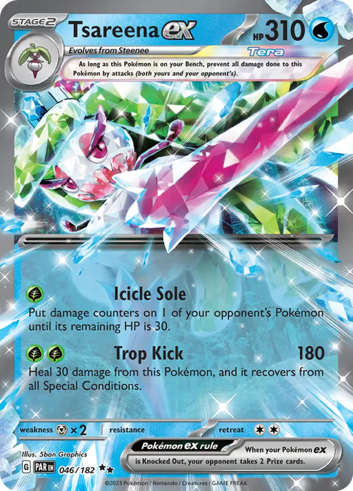 Tsareena ex (046/182) [Scarlet & Violet: Paradox Rift] - Pokemon Single