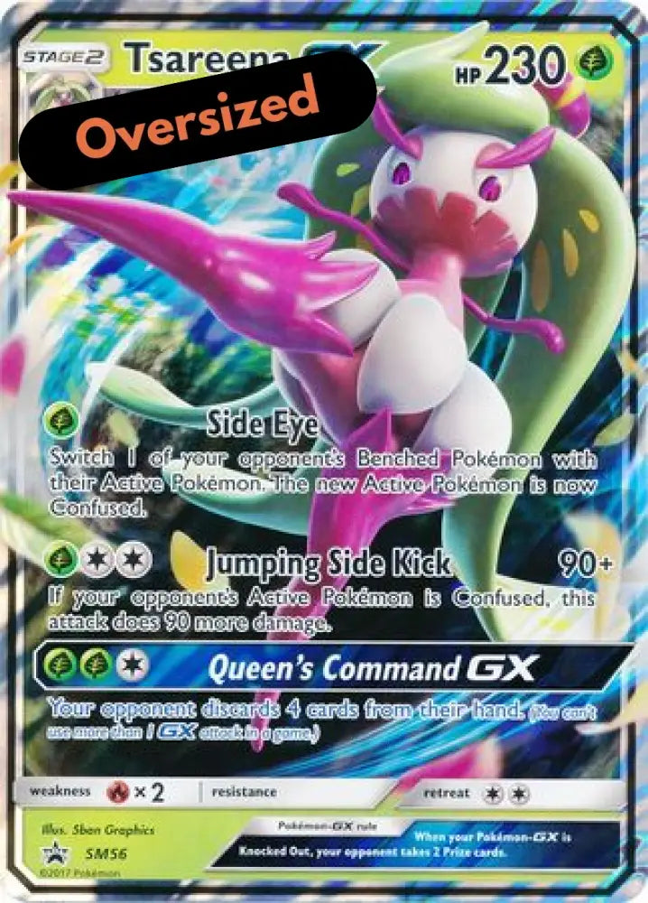 Tsareena GX (SM56) (Jumbo Card) [Sun & Moon: Black Star Promos] - Pokemon Single