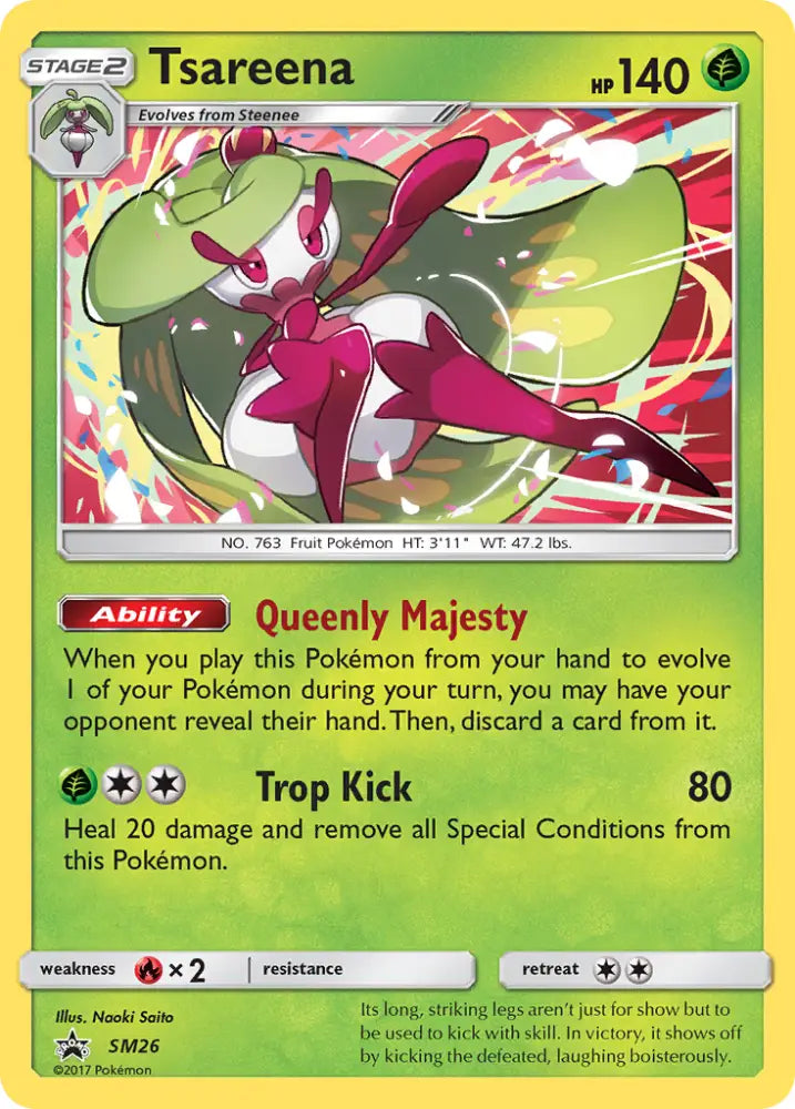 Tsareena (SM26) [Sun & Moon: Black Star Promos] - Pokemon Single