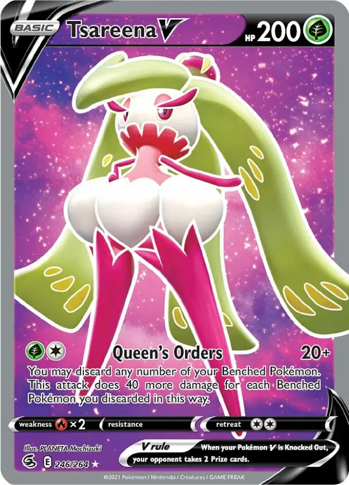 Tsareena V (246/264) [Sword & Shield: Fusion Strike] - Pokemon Single
