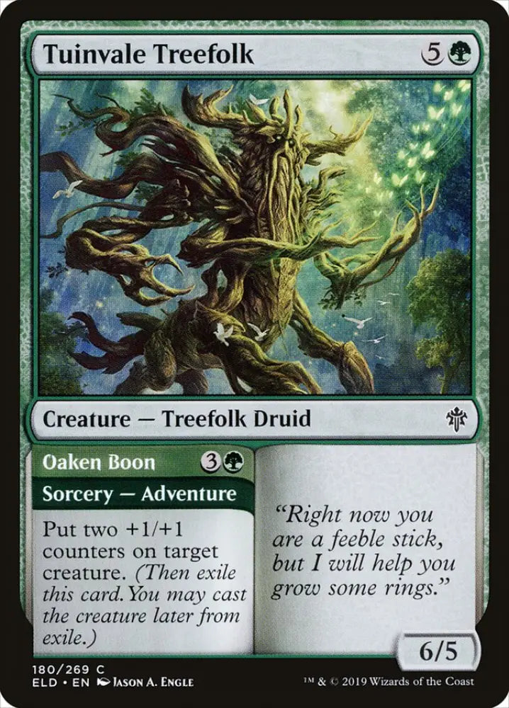 Tuinvale Treefolk // Oaken Boon [Throne of Eldraine] - MTG Single