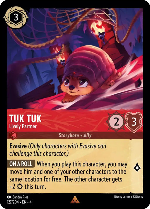 Tuk Tuk - Lively Partner (127/204) [Ursula’s Return] - Lorcana Single