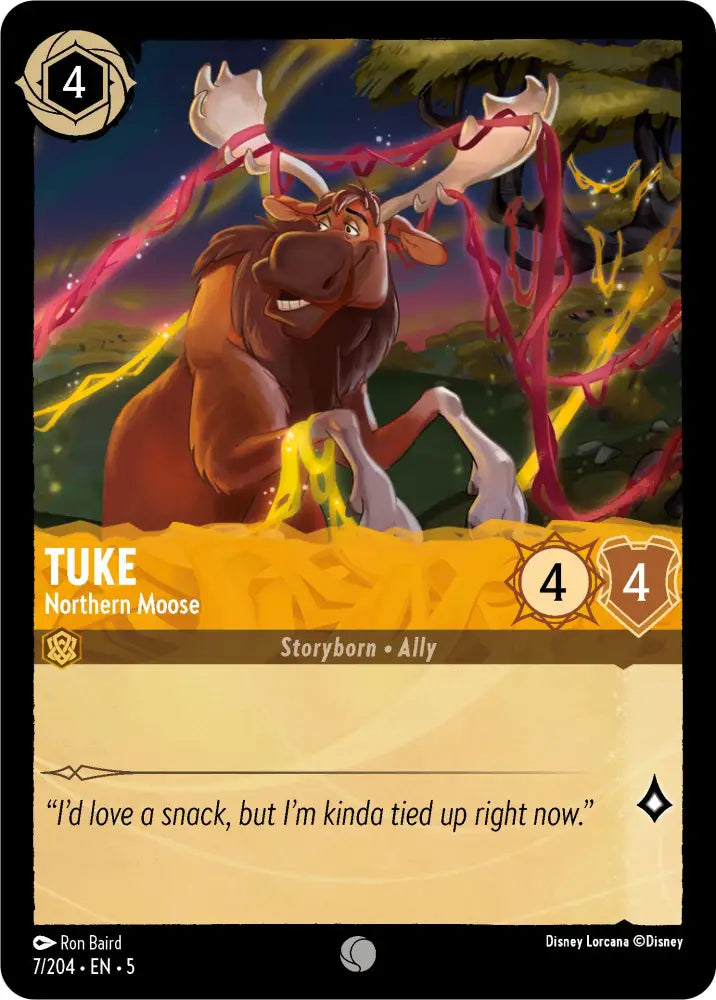 Tuke - Northern Moose (7/204) [Shimmering Skies] - Lorcana Single