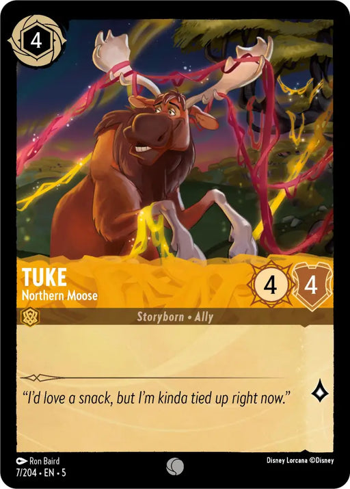 Tuke - Northern Moose (7/204) [Shimmering Skies] - Lorcana Single