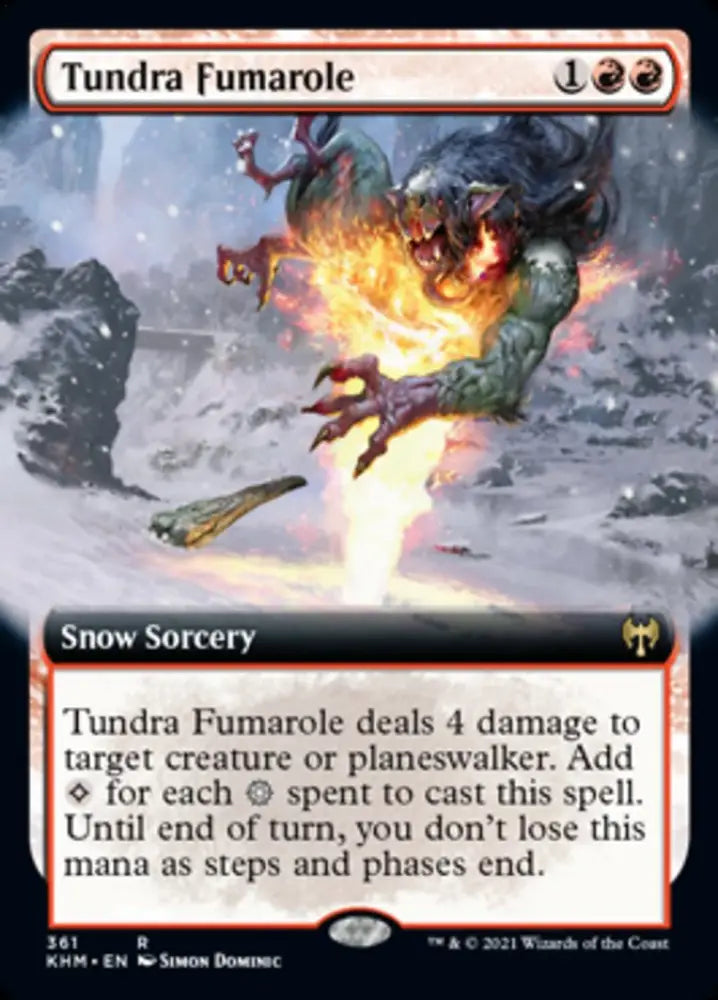 Tundra Fumarole (Extended Art) [Kaldheim] - MTG Single