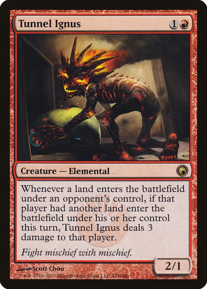 Tunnel Ignus [Scars of Mirrodin] - MTG Single