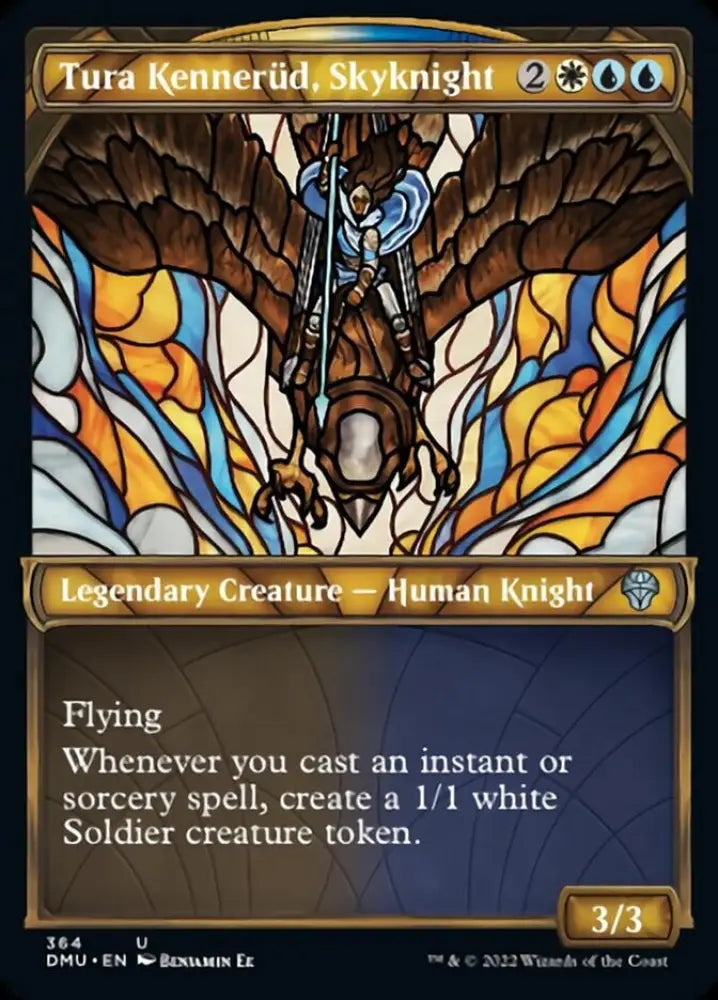 Tura Kennerud Skyknight (Showcase Textured) [Dominaria United] - MTG Single