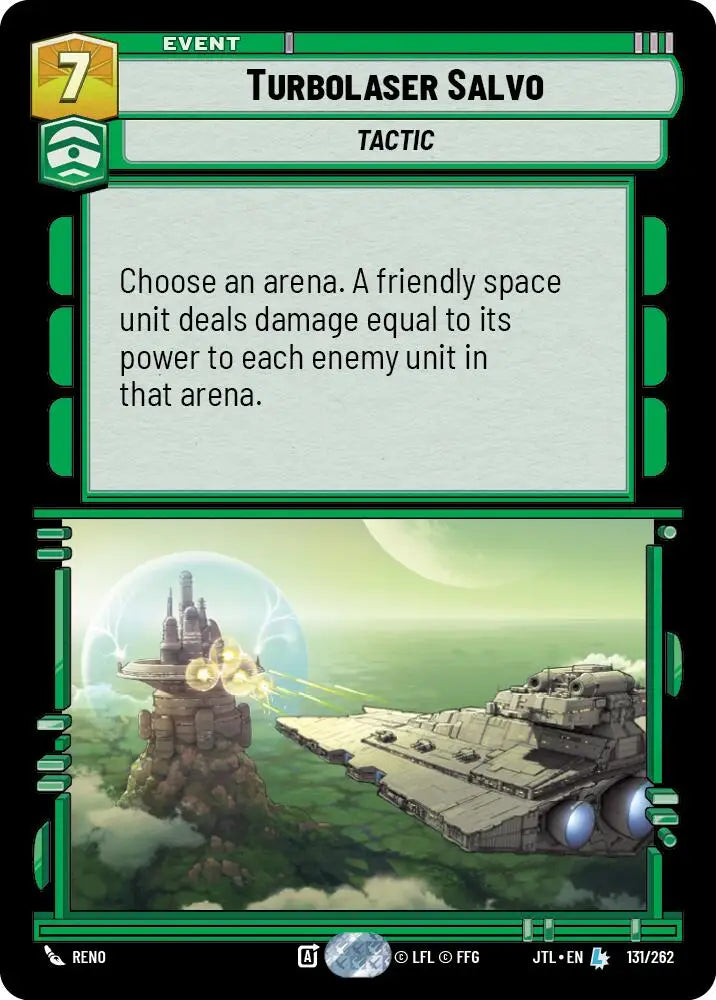Turbolaser Salvo (131/262) [Jump to Lightspeed] - Star Wars: Unlimited Single