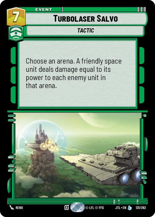 Turbolaser Salvo (131/262) [Jump to Lightspeed] - Star Wars: Unlimited Single